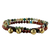 Multi-gemstone beaded bracelets, 'Magical Colors' (pair) - Two Jasper and Serpentine Multi-Gem Beaded Bracelets (image 2e) thumbail