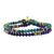 Multi-gemstone beaded bracelets, 'Magical Earth' - Two Serpentine and Tiger's Eye Multigem Beaded Bracelets (image 2d) thumbail