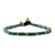 Brass beaded bracelet, 'Temple of Love' - Brass and Reconstituted Turquoise Thai Beaded Bracelet (image 2d) thumbail