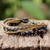 Lapis lazuli beaded bracelet, 'Brisk Ocean' - Brass and Lapis Lazuli Multi-Strand Beaded Bracelet (image 2b) thumbail