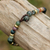 Agate beaded bracelet, 'Beautiful Thai' - Agate and Brass Beaded Bracelet from Thailand (image 2b) thumbail