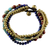 Multi-gemstone beaded bracelet, 'Beads and Bells' - Multi Gemstone Beaded Bracelet from Thailand thumbail
