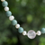 Rose quartz and cultured pearl pendant necklace, 'Colorful Mix' - Thai Rose Quartz and Cultured Pearl Beaded Pendant Necklace (image 2b) thumbail