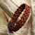 Braided leather wristband bracelet, 'Braided Paths in Brown' - Brown Leather Braided Bracelet from Thailand (image 2) thumbail
