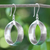Silver dangle earrings, 'First Impression' - Silver Hill Tribe Style Dangle Earrings from Thailand thumbail