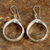 Silver dangle earrings, 'First Impression' - Silver Hill Tribe Style Dangle Earrings from Thailand (image 2c) thumbail