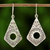 Silver dangle earrings, 'Thai Promise' - Handmade Hill Tribe Silver Dangle Earrings from Thailand