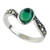 Onyx cocktail ring, 'Elusive Green' - Green Onyx and Marcasite Cocktail Ring from Thailand thumbail