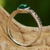 Onyx cocktail ring, 'Elusive Green' - Green Onyx and Marcasite Cocktail Ring from Thailand (image 2c) thumbail