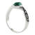 Onyx cocktail ring, 'Elusive Green' - Green Onyx and Marcasite Cocktail Ring from Thailand (image 2e) thumbail