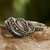 Marcasite cocktail ring, 'Glistening Ribbons' - Marcasite and Sterling Silver Cocktail Ring from Thailand (image 2b) thumbail