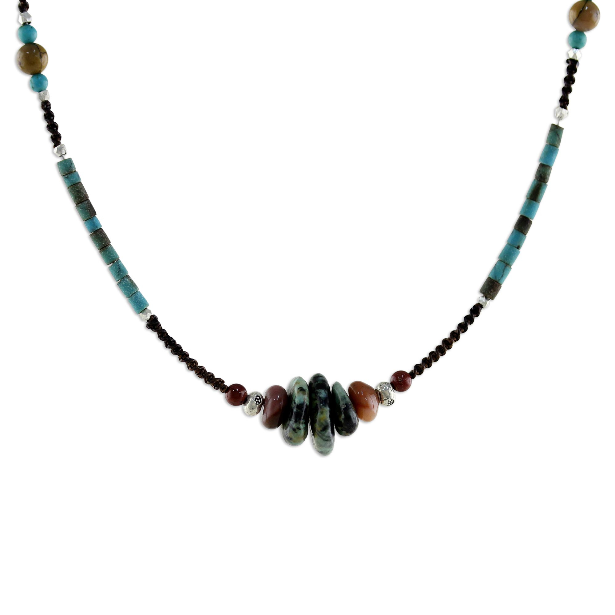 UNICEF Market | Fair Trade Multi Gemstone Beaded Necklace - Bohemian ...