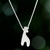 Sterling silver pendant necklace, 'Happy Giraffe' - Thai Handcrafted Sterling Silver Giraffe Pendant Necklace (image 2b) thumbail