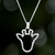 Sterling silver pendant necklace, 'Giraffe Shadow' - Sterling Silver Giraffe Face Pendant Necklace from Thailand thumbail