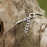 Sterling silver pendant necklace, 'Adorable Giraffe' - Modern Sterling Silver Giraffe Face Pendant Necklace