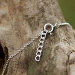 Sterling silver pendant necklace, 'Giraffe Kisses' - Sterling Silver Giraffe Kiss Pendant Necklace from Thailand