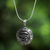 Sterling silver pendant necklace, 'Watchful Horus' - Sterling Silver Eye of Horus Pendant Necklace from Thailand