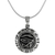 Halskette mit Anhänger aus Sterlingsilber, 'Watchful Horus'. - Sterling Silber Auge des Horus Anhänger Halskette aus Thailand