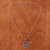 Sterling silver pendant necklace, 'Hamsa Charm' - Handcrafted Thai Sterling Silver Hamsa Pendant Necklace