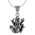 Sterling silver pendant necklace, 'Spotted Frog' - Sterling Silver Frog Pendant Necklace from Thailand