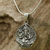 Sterling silver pendant necklace, 'Ganesha Companion' - Sterling Silver Ganesha Pendant Necklace from Thailand