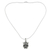 Anhänger-Halskette aus Sterlingsilber, 'Owl Companion' (Eulen-Begleiter) - Eulenanhänger-Halskette aus Sterlingsilber aus Thailand