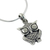 Sterling silver pendant necklace, 'Owl Companion' - Sterling Silver Owl Pendant Necklace from Thailand