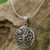 Sterling silver pendant necklace, 'Tree by Day and Night' - Sterling Silver Tree Pendant Necklace from Thailand (image 2c) thumbail