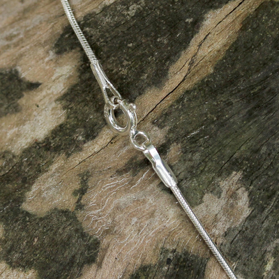 Halskette mit Anhänger aus Sterlingsilber - Halskette mit Baumanhänger aus Sterlingsilber aus Thailand