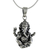 Sterling silver pendant necklace, 'Beneficent Ganesha' - Sterling Silver Ganesha Pendant Necklace from Thailand