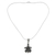 Collar colgante de plata esterlina - Collar con colgante de tortuga de plata esterlina de Tailandia