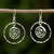 Sterling silver dangle earrings, 'Delicate Spirals' - Sterling Silver Spiral Dangle Earrings from Thailand