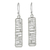 Sterling silver dangle earrings, 'Chiang Mai River' - Sterling Silver Rectangular Wire Thai Dangle Earrings thumbail