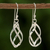Sterling silver dangle earrings, 'Elegant Helix' - Sterling Silver Helix Dangle Earrings from Thailand (image 2) thumbail