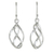 Sterling silver dangle earrings, 'Elegant Helix' - Sterling Silver Helix Dangle Earrings from Thailand thumbail
