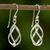 Sterling silver dangle earrings, 'Elegant Helix' - Sterling Silver Helix Dangle Earrings from Thailand (image 2b) thumbail