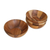 Small wood bowls, 'Snacktime' - Small Raintree Wood Snack Bowls from Thailand (Set of 4) (image 2a) thumbail