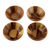 Small wood bowls, 'Snacktime' - Small Raintree Wood Snack Bowls from Thailand (Set of 4) (image 2d) thumbail