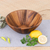 Wood serving bowl, 'Conical Nature' (1 quart) - 1 Quart Serving Bowl in Natural Wood Handmade in Thailand thumbail