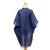 Cotton kimono jacket and scarf set, 'Midnight Blue Mystique' - Midnight Blue Cotton Thai Jacket with Light Blue Scarf Set (image 2e) thumbail