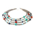 Gemstone beaded necklace, 'Changing Seasons' - Beaded Gem Necklace with Cultured Pearls (image 2f) thumbail