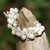 Cultured pearl beaded bracelet, 'Pure Snow' - Bracelet with White Cultured Freshwater Pearls (image 2b) thumbail