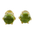 Gold plated peridot stud earrings, 'Thai Buds' - Gold Plated Peridot Stud Earrings from Thailand (image 2a) thumbail