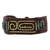 Brass pendant wristband bracelet, 'Siam Fortress' - Brown Brass and Reconstituted Turquoise Wristband Bracelet (image 2d) thumbail