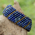 Lapis lazuli beaded wristband bracelet, 'Thai Smile' - Lapis Lazuli and Brass Beaded Bracelet from Thailand (image 2b) thumbail