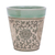 Celadon ceramic mug, 'Thai Zodiac Cow' - Celadon Glazed Ceramic Mug with Cow from Thailand