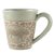 Celadon ceramic mug, 'Thai Zodiac Tiger' - Hand Crafted Ceramic Mug with Tiger from Thailand