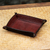 Leather catchall, 'Russet Espresso' - Handcrafted Thai Leather Catchall in Russet and Espresso thumbail