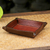Leather catchall, 'Ginger Russet' - Handcrafted Thai Leather Catchall in Russet and Ginger thumbail