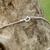 Collar colgante de plata esterlina - Collar con colgante tailandés de alambre rectangular de plata esterlina